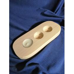 Свічник -розетка на 3 свічки