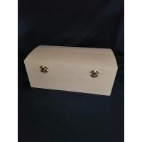 Шкатулка-скриня, круглий верх 300*150 мм (ель)