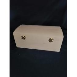 Шкатулка-скриня, круглий верх 300*150 мм (ель)