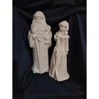 Заготовка новорічна "Дід Мороз і Снігурочка"