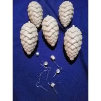 Підвіска Шишка велика+ ковпачок (пластмаса)