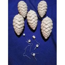 Підвіска Шишка велика+ ковпачок (пластмаса)