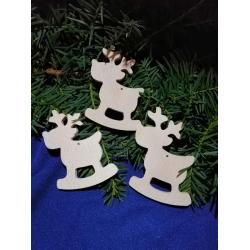 Новорічна підвіска Олень 100*70 мм (дерево)