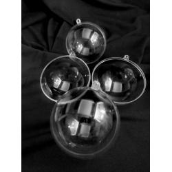 Куля пластикова прозора 80 мм