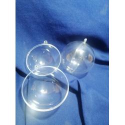 Куля пластикова прозора 80 мм