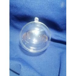 Куля пластикова прозора 80 мм