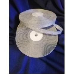 Стрічка атласна,колір срібло, 46 метрів