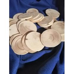 Зрізи дерева круглі діаметр 55-60 мм (упак.100 шт)